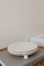 Load image into Gallery viewer, White round mini stool