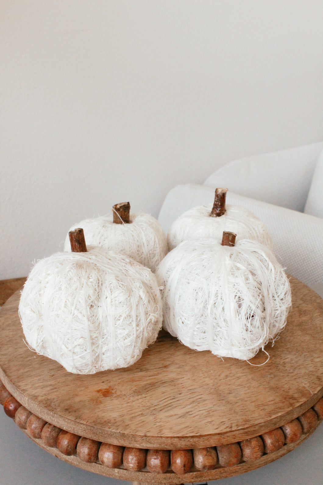 White mini pumpkins