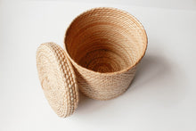 Load image into Gallery viewer, Hand Woven Lidded Basket- Medium
